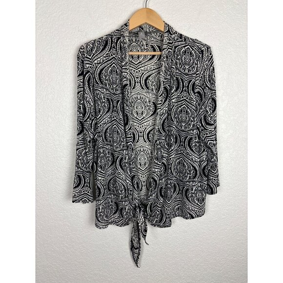 Chicos Travelers Shell and Cardigan Set Womens Size 2/Large Office Career Travel - Picture 13 of 13